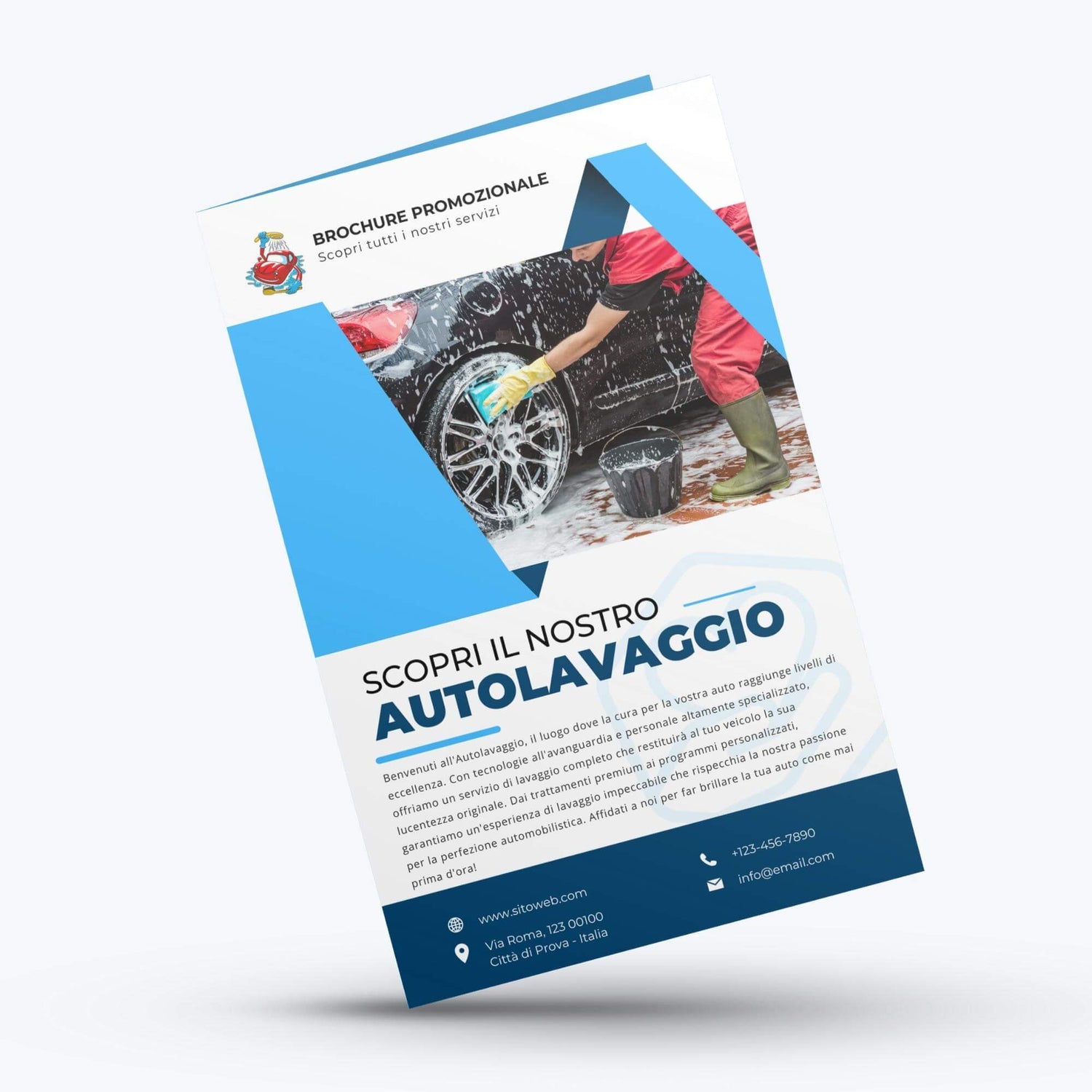 brochures per autolavaggi