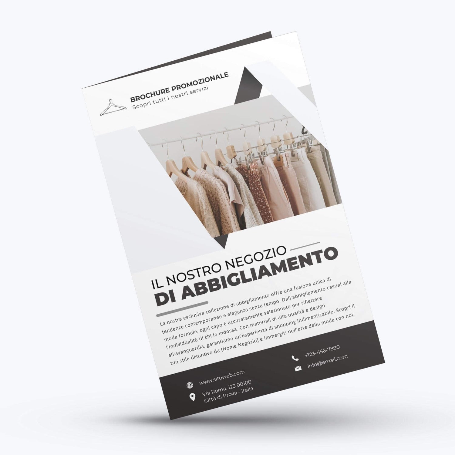 brochures per negozi di abbigliamento