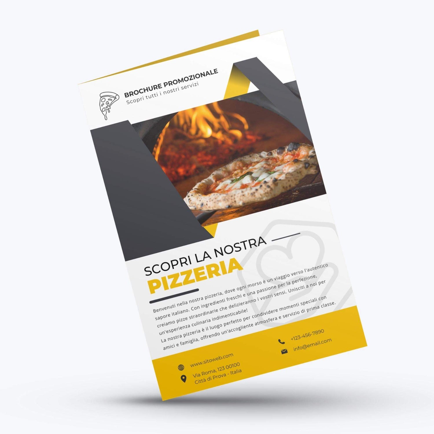 brochures per pizzerie