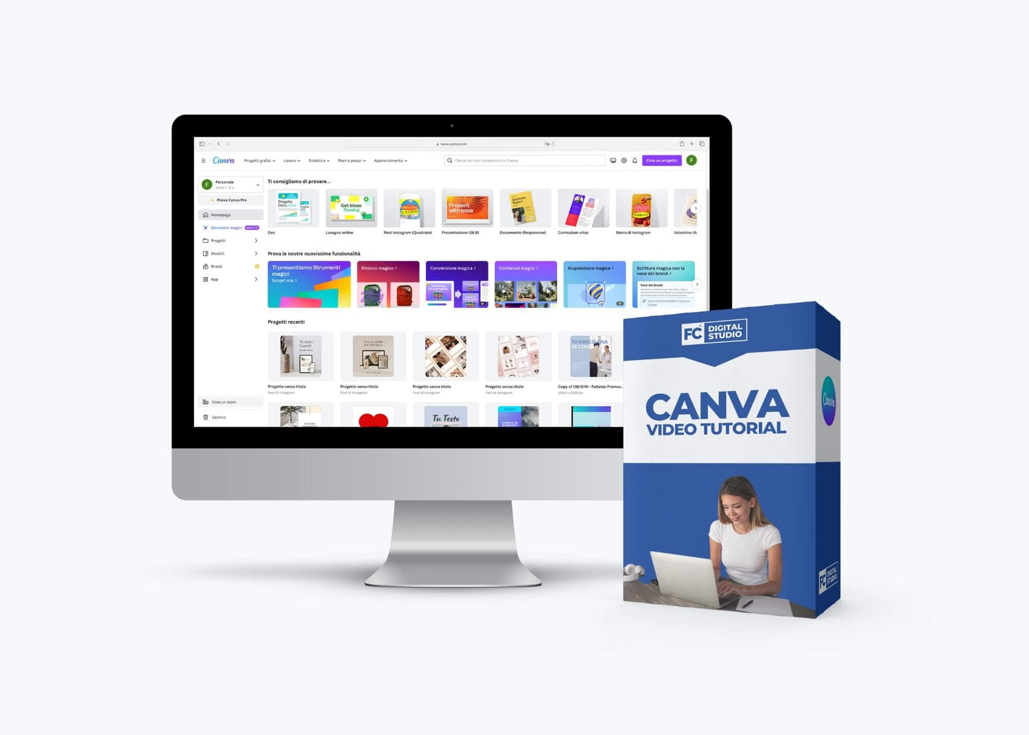 video tutorial impara ad utilizzare Canva